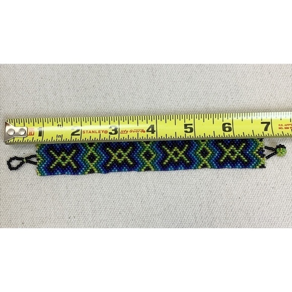 Beaded Boho Seed bead Woven friendship Bracelet - Picture 4 of 4